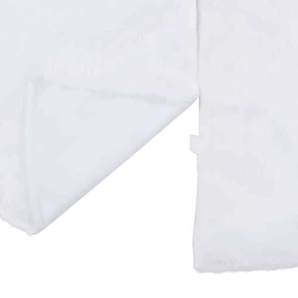 Maison Exclusive - Vit julgran kjol 122 cm i konstpäls Vit