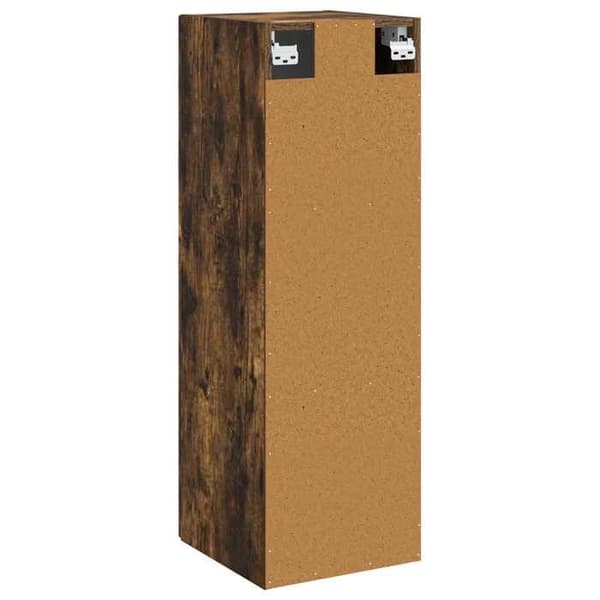 Maison Exclusive - Væghængt Badeværelsesskab Røget Eg 33 x 34,5 x 60 cm