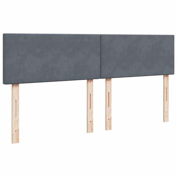 Maison Exclusive - Sänkylaatikko ja harmaa samettimatrassi 200x200cm