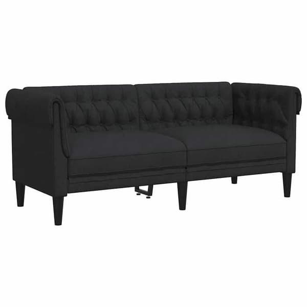 Maison Exclusive - Chesterfield 2-personers sofa sort stof
