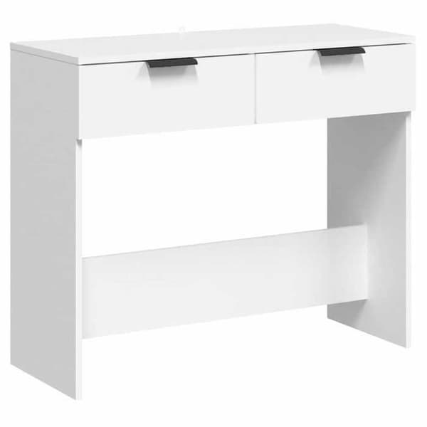 Maison Exclusive - Konsolbord Hvid 90x36x75 cm Ingeniørtræ Vit