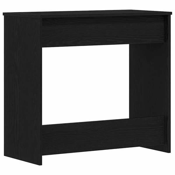Maison Exclusive - Kontor Sort egetræ Ingeniørtræ 80 x 40 x 75 cm svart ek
