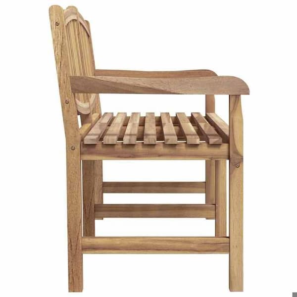 Maison Exclusive - Bänk för trädgård 149,5x60x90 cm av solid teakträ