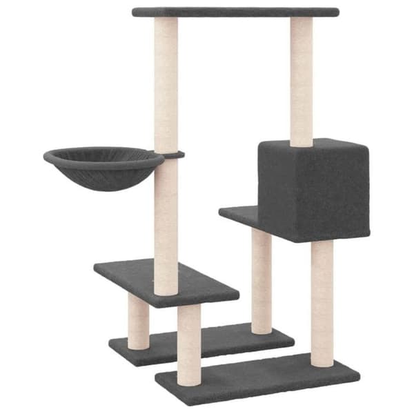 Maison Exclusive - Kattekradsetræ med sisal kløer Mørkegrå 94,5 cm Mörkgrå