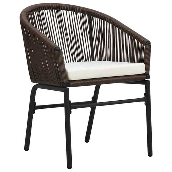 Maison Exclusive - Trädgårdsstolar set om 2 Brun Rattan PE