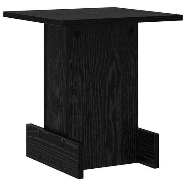 Maison Exclusive - Sidebord Sort eg 35,5 x 35 x 40 cm Ingeniørtræ