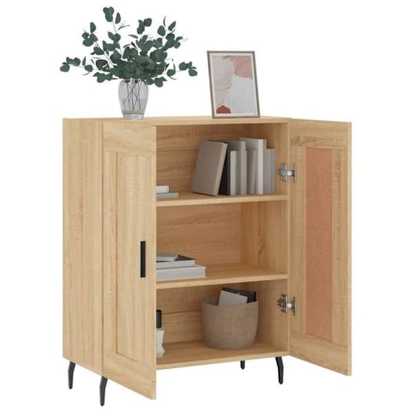 Maison Exclusive - Buffé ek sonoma 69,5x34x90 cm ingenjörsträ