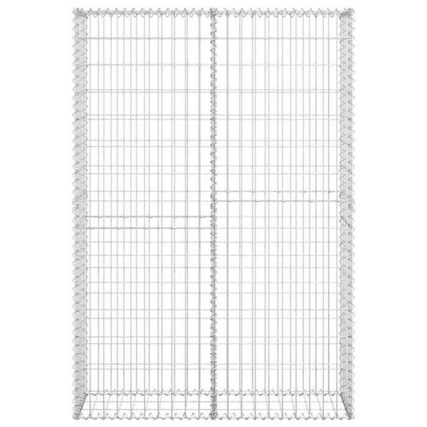 Maison Exclusive - Gabionkorg med lock Galvaniserad tråd 150x100x30 cm