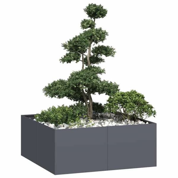 Maison Exclusive - Anthracite kruka 100x100x40 cm stål
