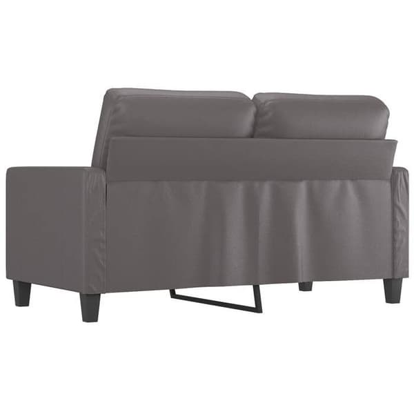 Maison Exclusive - 2-personers sofa Grå 120 cm Syntetisk læder