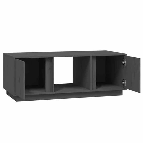 Maison Exclusive - Matala pöytä Harmaa 110x50x40 cm Massiivipuu mänty