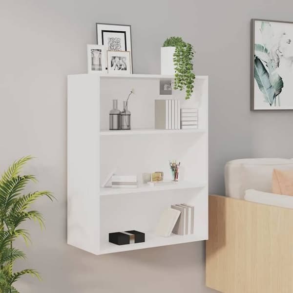 Maison Exclusive - Väggmonterad garderob Vit 69,5x32,5x90 cm Vit