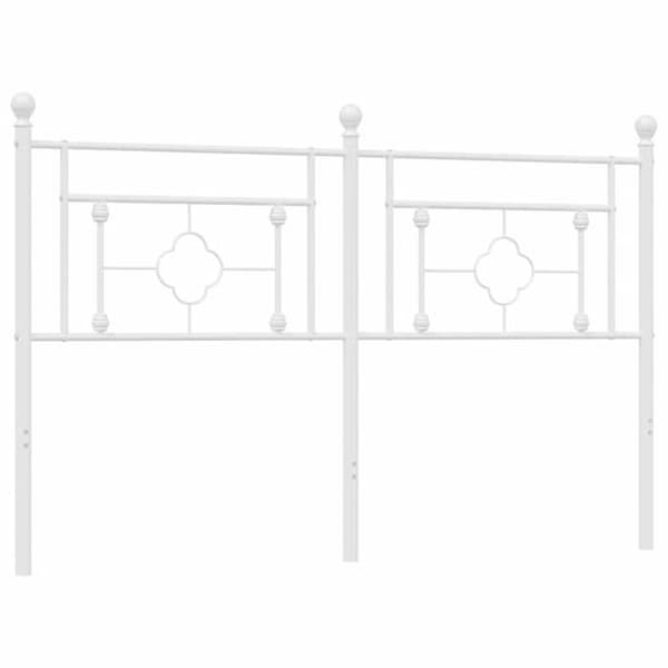 Maison Exclusive - Erstatnings hovedgærde metal hvid 160 cm