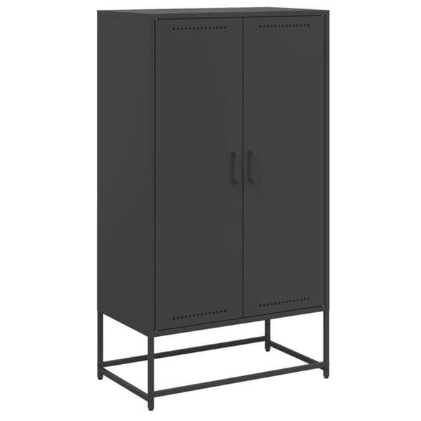 Maison Exclusive - Sort høj buffet 68,5x38,5x123,5 cm stål