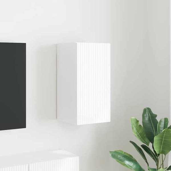Maison Exclusive - Väggmonterad TV-möbel 30 x 31 x 60 cm Blank Vit