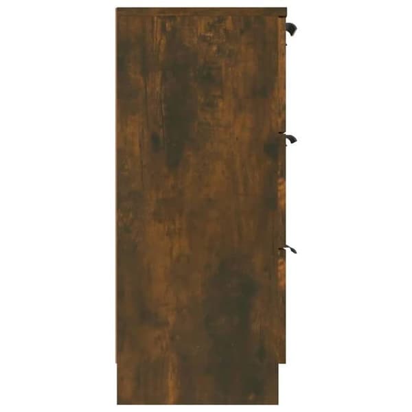 Maison Exclusive - Buffet Røget Eg 60x30x70 cm Ingeniørtræ