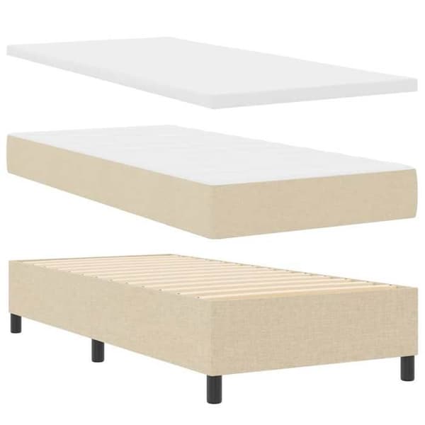 Maison Exclusive - Jousipatja Crème 100 x 200 cm kankaalla Grädde