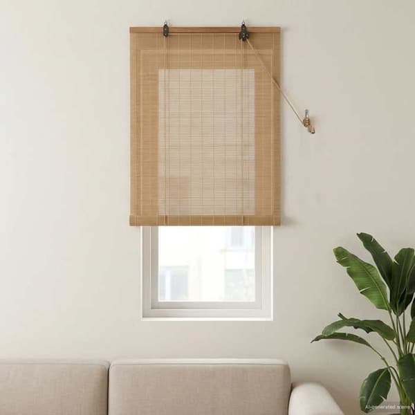 Maison Exclusive - Rullgardin Brun 40 x 160 cm Bambus