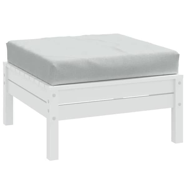 Maison Exclusive - Vaaleanharmaa sekoitekangaspatja 60x60x9,5 cm