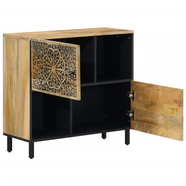 Maison Exclusive - Sidoarmar 80x33x75 cm massiv mangoträ