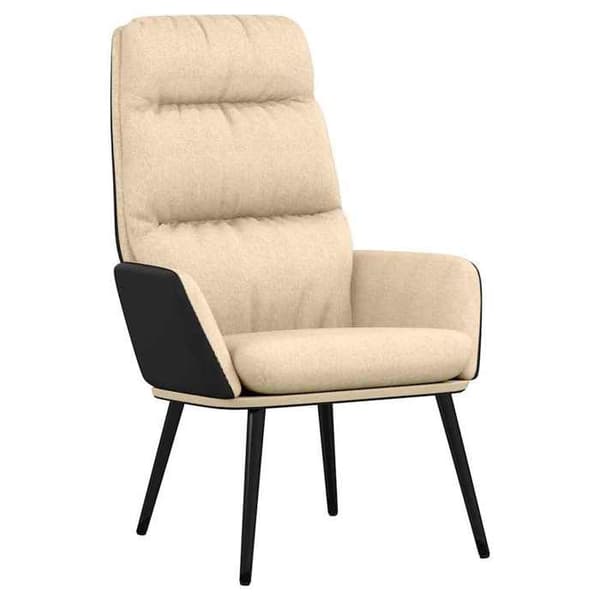 Maison Exclusive - Afslapningsstol Creme Stof