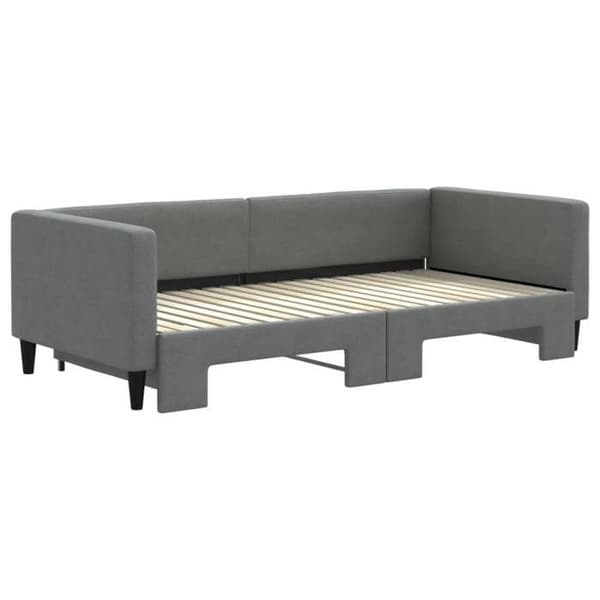 Maison Exclusive - Sovesofa med udtræk uden madras grå mørk 90x190 cm Mörkgrå
