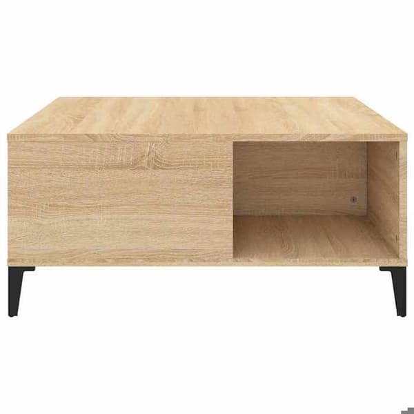 Maison Exclusive - Soffbord ek sonoma 80x80x36,5 cm ingenjörsträ