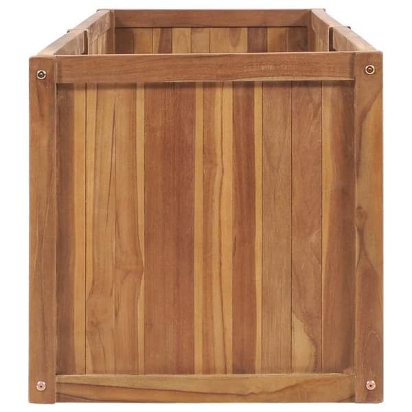 Maison Exclusive - Upphöjd trädgårdssäng 200x50x50 cm i solid teakträ