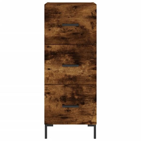 Maison Exclusive - Buffé Ek rökt 34,5x34x90 cm Ingenjörsträ