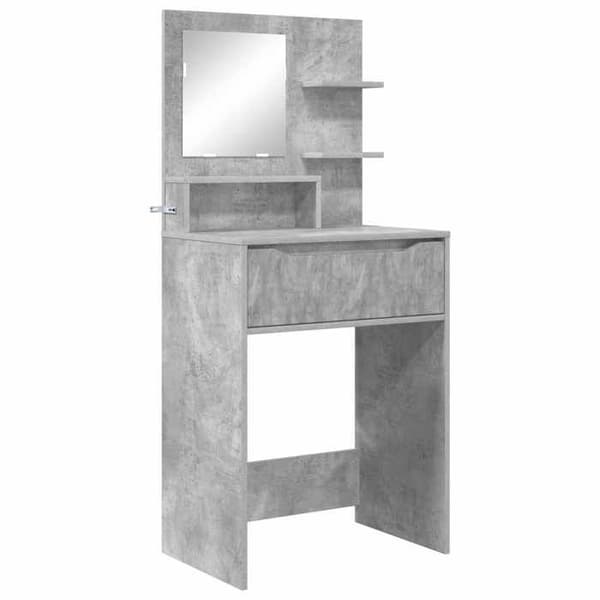 Maison Exclusive - Makeupborde til værelset Grå beton 80 x 39,6 x 135 cm