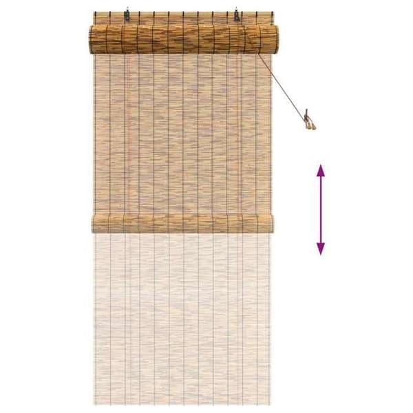 Maison Exclusive - Rullgardin Brun 100 x 220 cm Rör