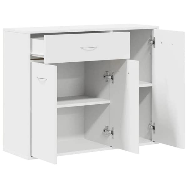 Maison Exclusive - Buffé Vit 88x30x70 cm Ingenjörsträ