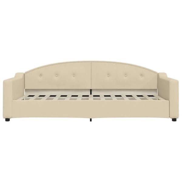 Maison Exclusive - Sengebund uden madras creme 90x200 cm stof