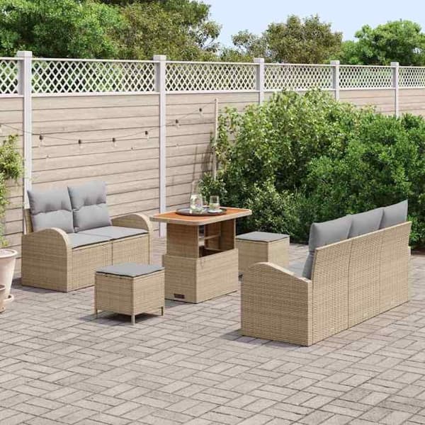 Lounge-soffor - MAISON EXCLUSIVE - 8-delars set - Modulerbart - Väderbeständigt - Skumkuddar