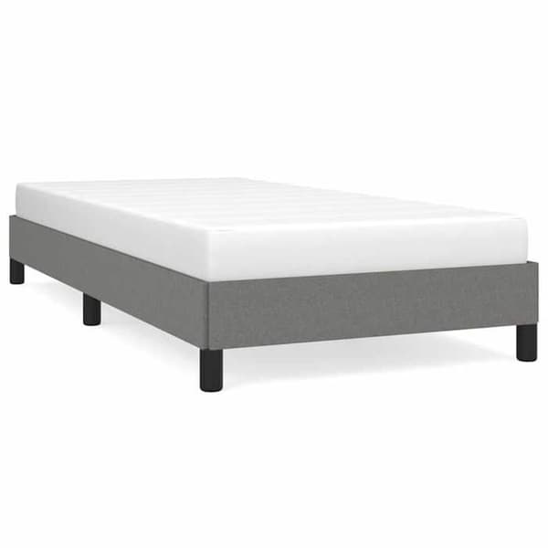 Sängynrunko - EXKLUSIIVINEN KOTI - 80x200 cm - Tummanharmaa - Polyesterikangas - Laatikkomatto Mörkgrå