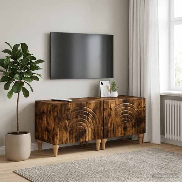 Maison Exclusive - TV-møbel Røget eg Ingeniørtræ