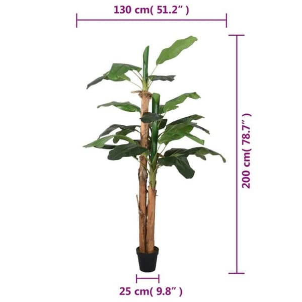 Maison Exclusive - Keinobanaani 22 lehteä 200 cm vihreä