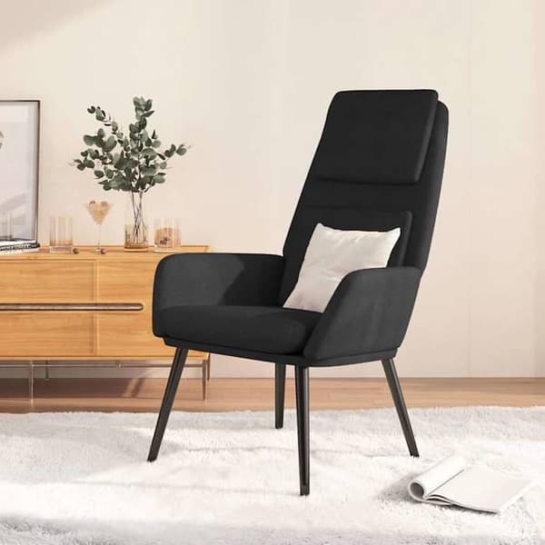 Maison Exclusive - Sort stof afslapningsstol