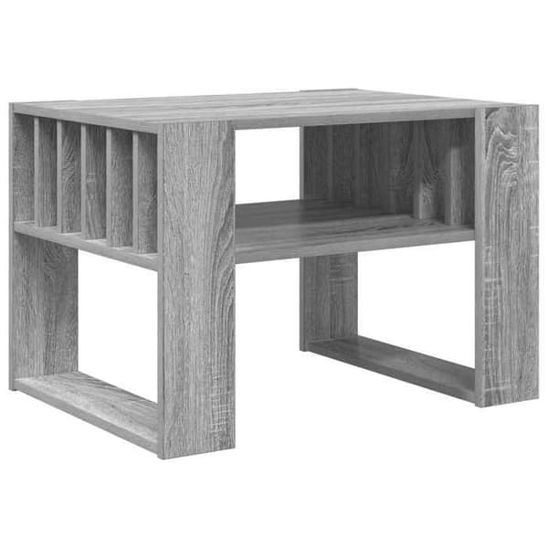Bord - EKSKLUSIV HUS - Grå Sonoma - Ingeniørtræ - Rektangulær - 66×49,5×45 cm Gris Sonoma