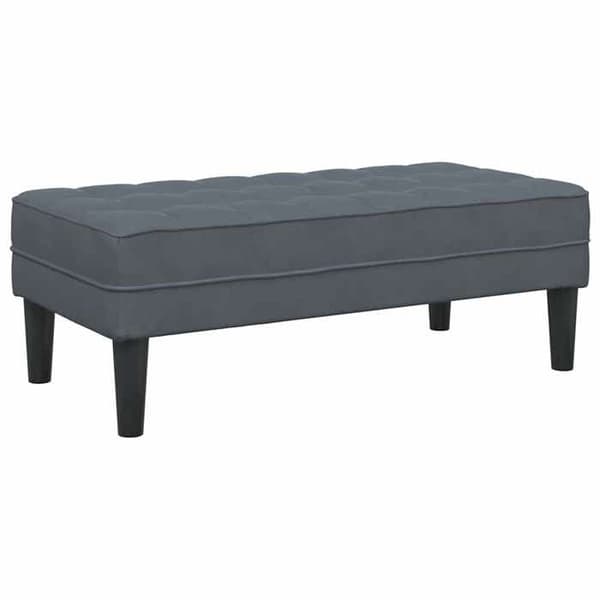 Maison Exclusive - 2 kpl sohvasetti tummanharmaa polyesteri