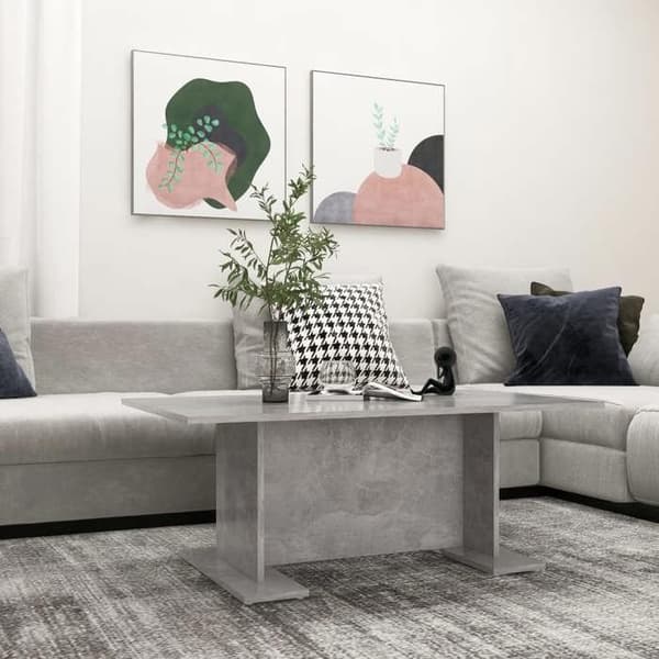 Bord - EKSKLUSIV HUS - 103,5 x 60 x 40 cm - Beton grå - Spånplader - Moderne Betonggrå