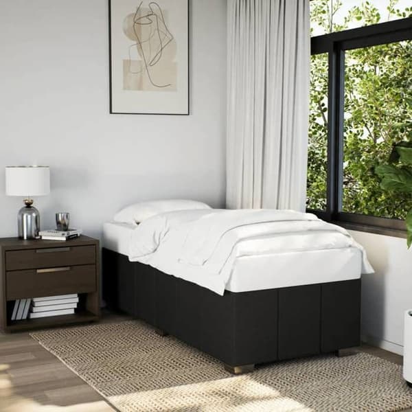 Maison Exclusive - Sengestel uden madras sort 80x200 cm stof Svart