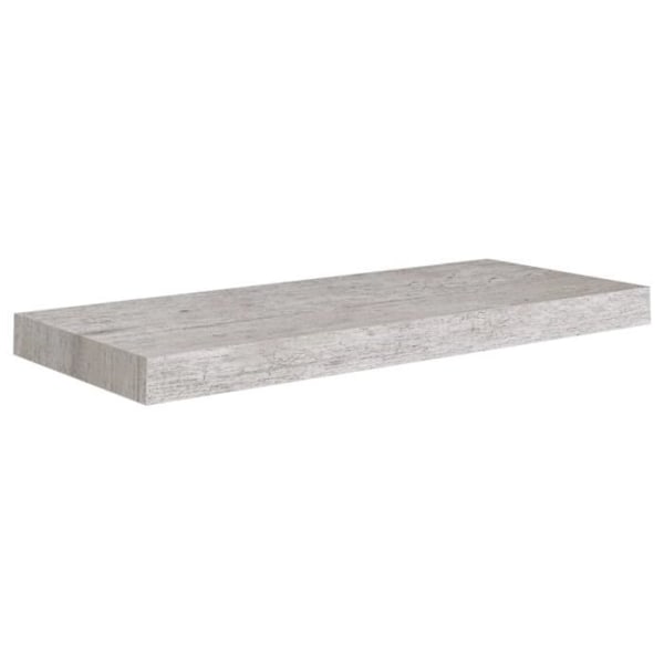 Kelluva seinähylly betonin harmaa 60x23,5x3,8 cm MDF4 [cm] Grå