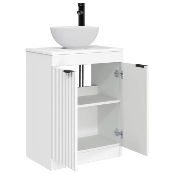 Maison Exclusive - Badrumsmöbel med vit handfat 54 x 35 x 83 cm Vit