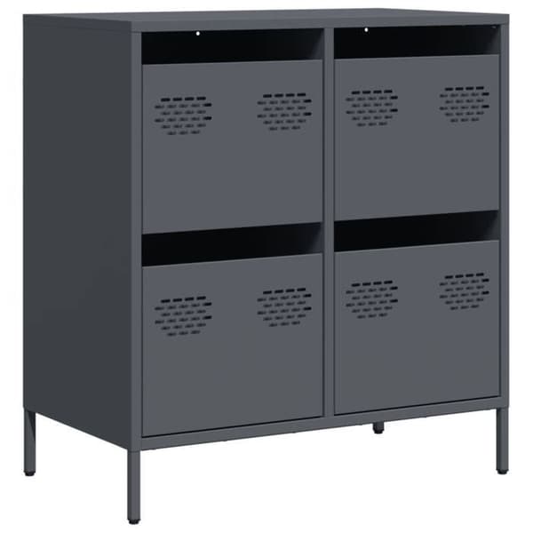 Maison Exclusive - Buffet antracit 68x39x73,5 cm koldvalset stål