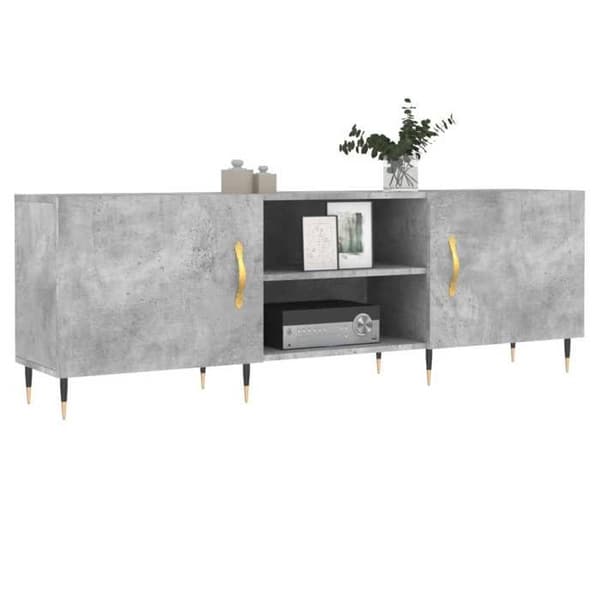 Maison Exclusive - TV-møbel grå beton 150x30x50 cm ingeniørtræ