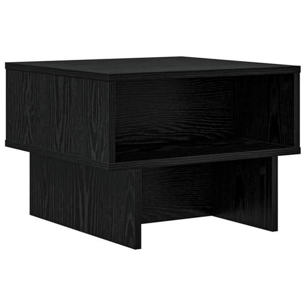 Bord - EKSKLUSIV HUS - 48 x 46 x 35 cm - Sort eg - Ingeniørtræ - Rektangulær svart ek