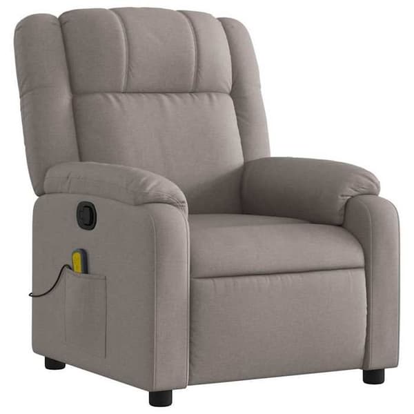Maison Exclusive - Recliner massagestol Taupe Tyg