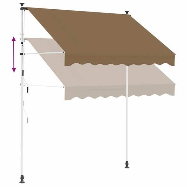 Maison Exclusive - Manuell utdragbar markis Beige 400 cm
