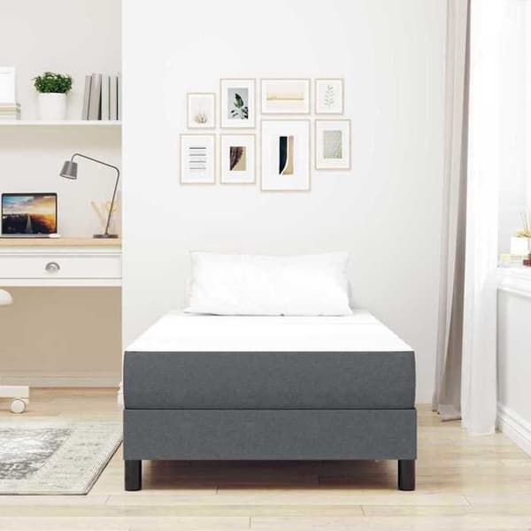 Maison Exclusive - Sängmadrass med grå madrass 80 x 200 cm tyg
